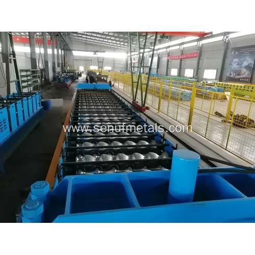 Aluminium glazed tile roll making machine